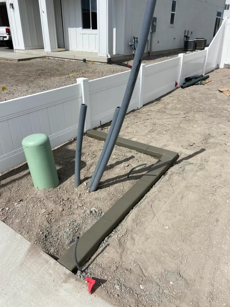 flat style concrete curbing contractor american fork utah
