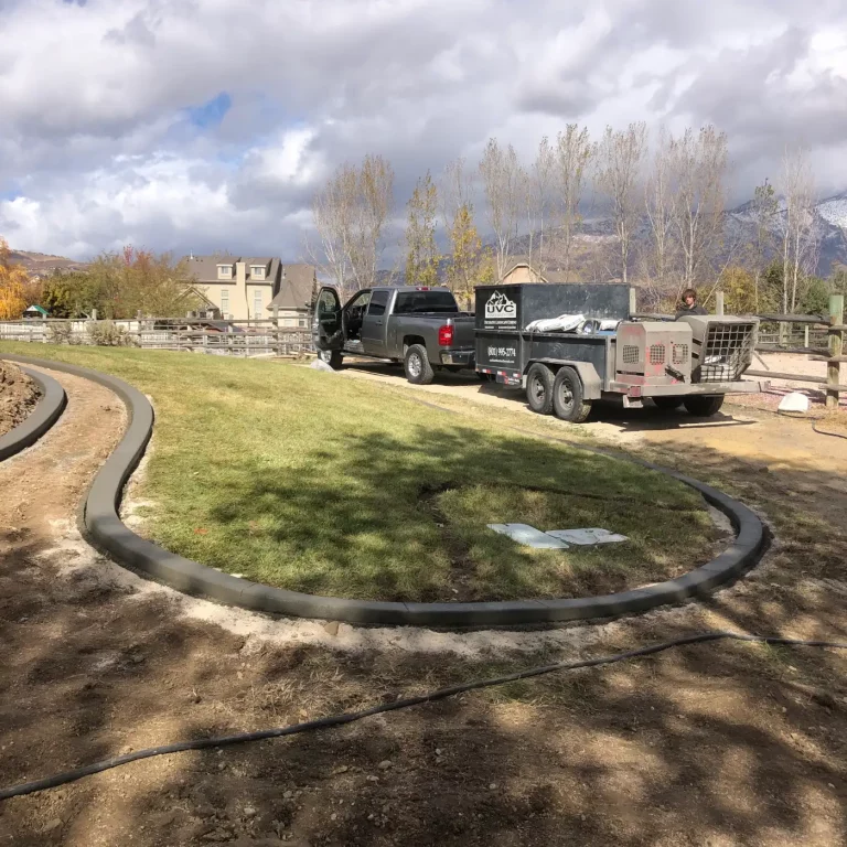 highland utah flat style concrete curbing contractor